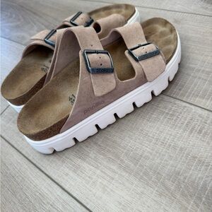 Papillio Women's Sandals - Tan and White